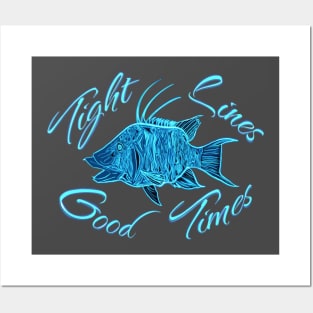 Tight Lines Good Times fishing for hogfish Florida Keys Posters and Art